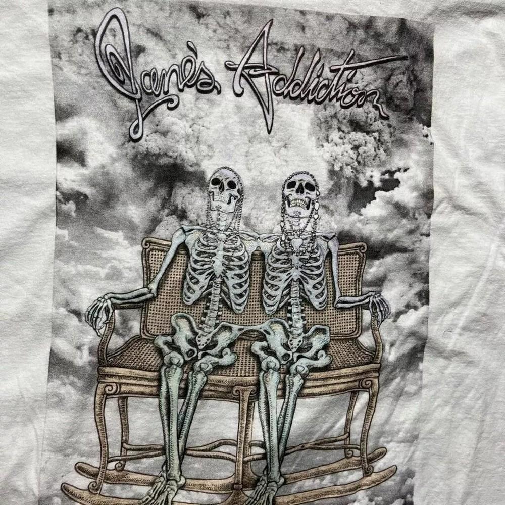 90s Janes Addiction band Classic style White T shirt Heavy cotton tee Unisex T-Shirt