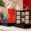 Good Luck Lotus: Premium Golden Autumn Mooncake Gift Box - 8-Piece Double-Layer Flower Design