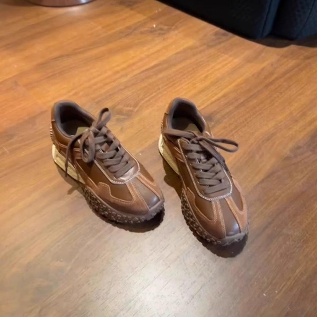 Maillard Small Inner Height Increase German Training Shoes Women's Spring 2025 New Forrest Gump Shoes Sports Dad Shoes Trend