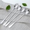 Stainless Steel Spoon Office Long Handle Coffee Spoon Stirring Spoon Watermelon Spoon Rice Spoon Spoon Spoon