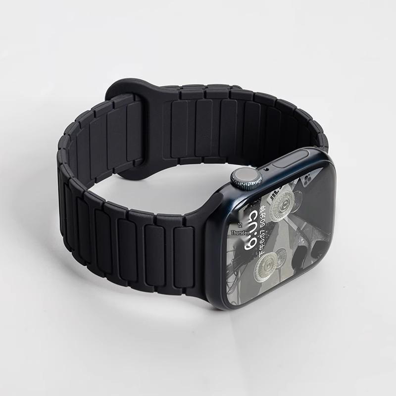Силиконовый ремешок Jingyi для Apple Watch S7/S8/S9/S11 и iWatch10 с магнитной застежкой