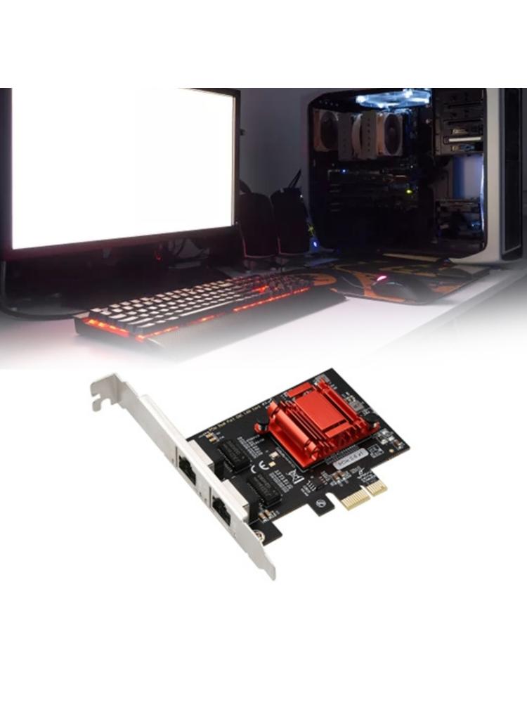 Gigabit Port PCIE 1X Fiber Optic Server Lan Card for 82575&6 Pcie 2 Ports RJ45 Desktop Server Adapter