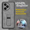 For Honor 400 Pro Sheepskin Leather Case for Honor 400 Lite Honor400 Power GT Pro Matte Silicone Bumper KickStand Holder Cover