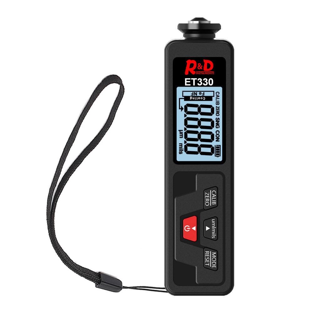 R&D ET330+ZN Car Paint Thickness Gauge Portable Coating Thickness Gauge for Car 0-1500um Fe & NFe Coating Tester Meter