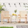 VidaXL Garden Chairs 2 Pcs 60x48x91 Cm Solid Pine Wood 824053