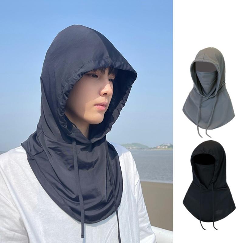 Full Face Mask Cover Sunhat Long Neck Wrap Cover Fishing Hat Neck Gaiters Scarfs Protect Neck Hiking Hat  for Women Men