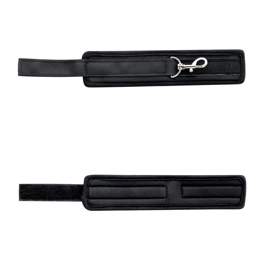 Набор для бондажа с девятью кольцами: Наручники, Ошейник, Поясной ремень, Маска для глаз, Фиксирующие ремни, Губчатый материал.