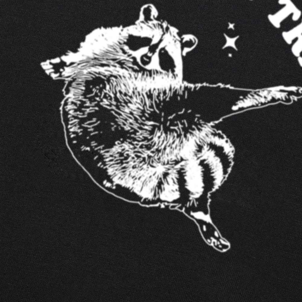 Funny Stay Trashy Raccoon T Shirts Summer Style Graphic Cotton Streetwear Short Sleeve Birthday Gifts T-shirt Mens Clothing