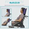Universal Wheelchair Accessories: Adjustable Headrest & Enhanced Backrest Pillow