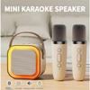 Bluetooth Микрофон Домашний RGB Свет Портативная KTV Караоке Машина Беспроводной Мини Караоке Динамик С Караоке