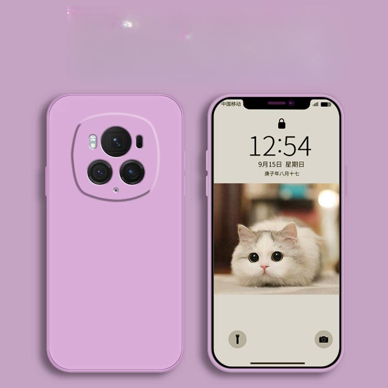 Suitable for Honor Magic6pro Mobile Phone Case Honoror Protective Case Liquid Soft Silicone Full-cover Anti-fall Case for Men and Women