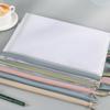 Mesh Zipper Pouch A4 Letter Size Clear Plastic File Bag Waterproof Zip File Folder Document Storage Bag for Travel School Office Supplies