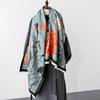 New Women Warm Lotus Elegant Scarf Warm Neck Protection Against Cold Wind High-end Wrap Female Double Sided Foulard Scarves