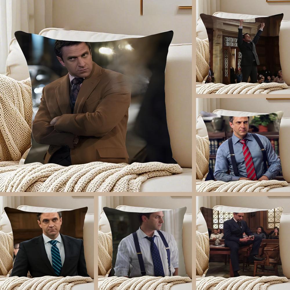 RRafael Barba Cushion Cover Pillowcase Antidustmite Invisible Zipper Short Plush Sofa Cushion