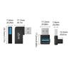 4 USB 3.2 Папа-Мама Угловые Адаптеры 90 Градусов Алюминиевый Сплав для Компьютера Автомобильного Зарядного Адаптера