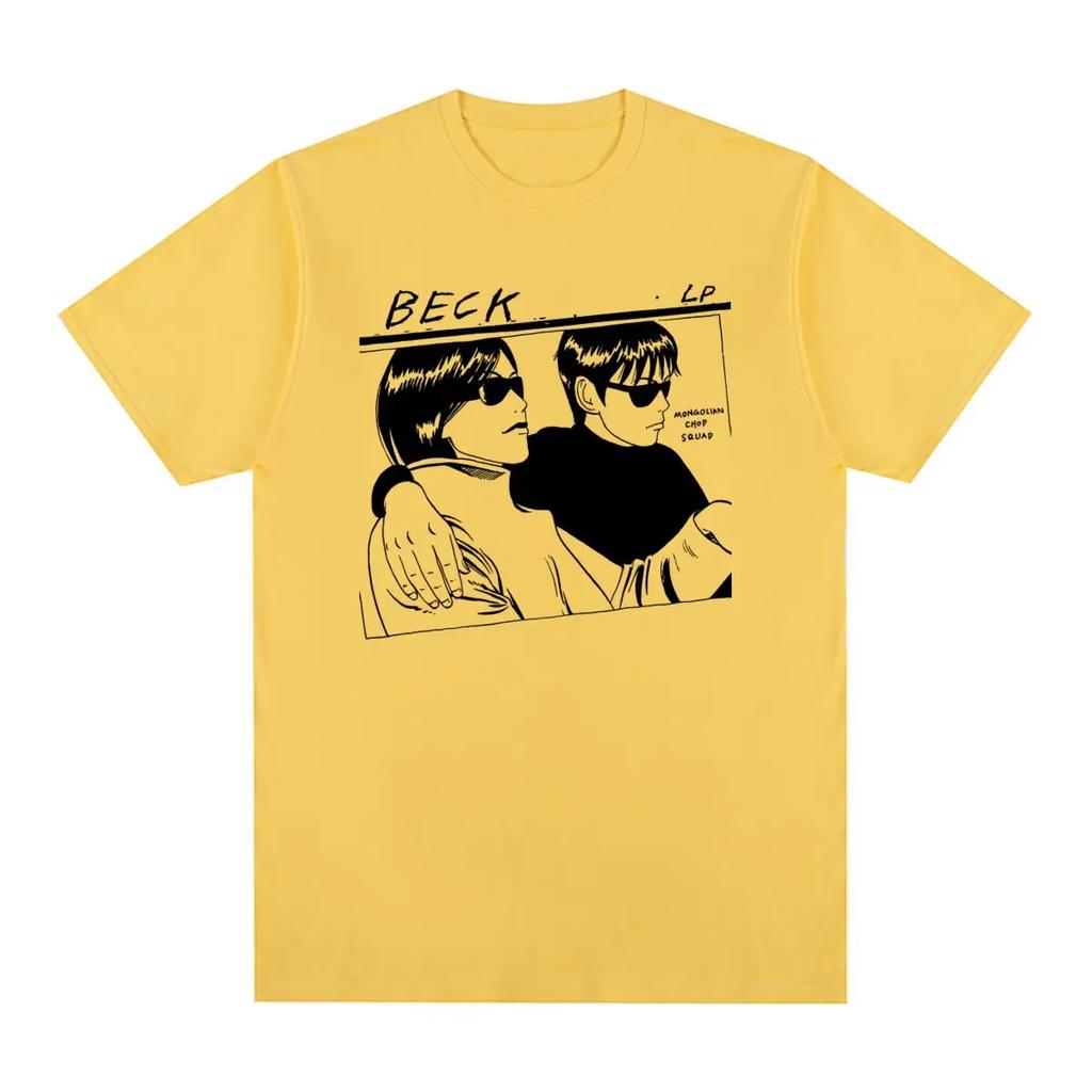 Beck Vintage Tshirt Anime Nostalgia mongolian chop squad Cotton Men T shirt New Tee Tshirt Womens Tops