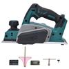 Electric Planer Lithium Cordless Handheld Wood Cutting 15000rmin for 21V Battery 82mm(3?14in)