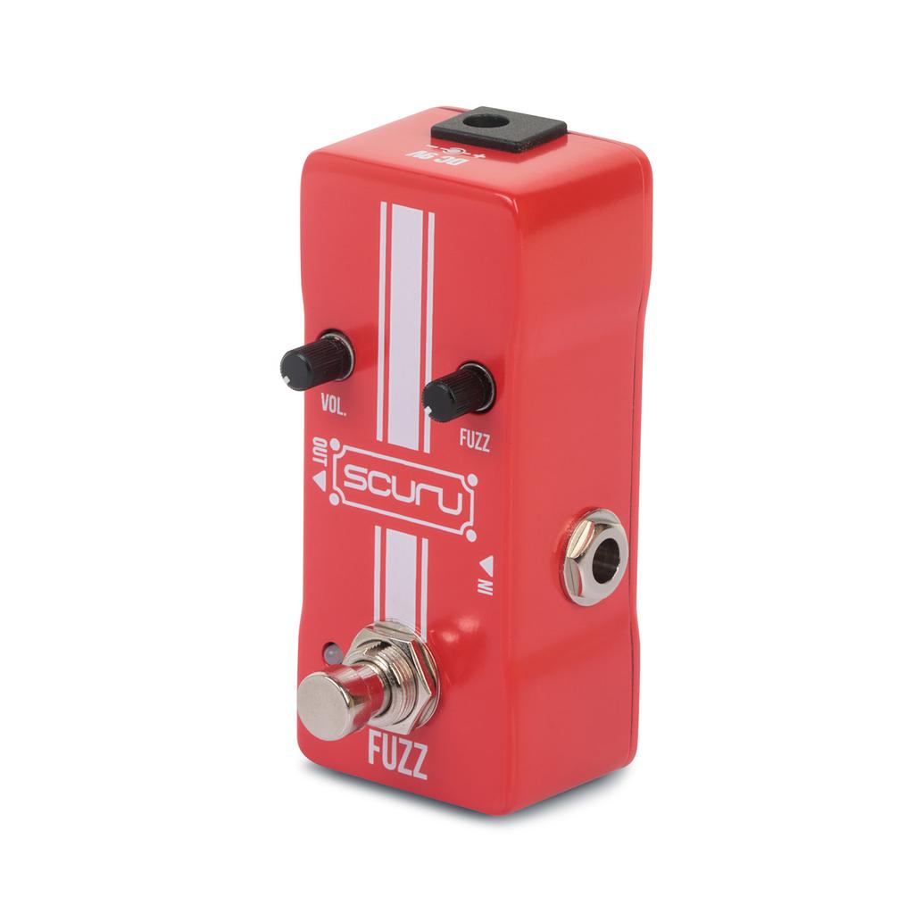 Педаль эффектов SCURU Guitar Fuzz VOL/FUZZ Versatile Sound DC 9V 6.35mm Входной/выходной интерфейс Mini