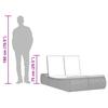 Double Sun Lounger with Cushions Gray Poly Rattan