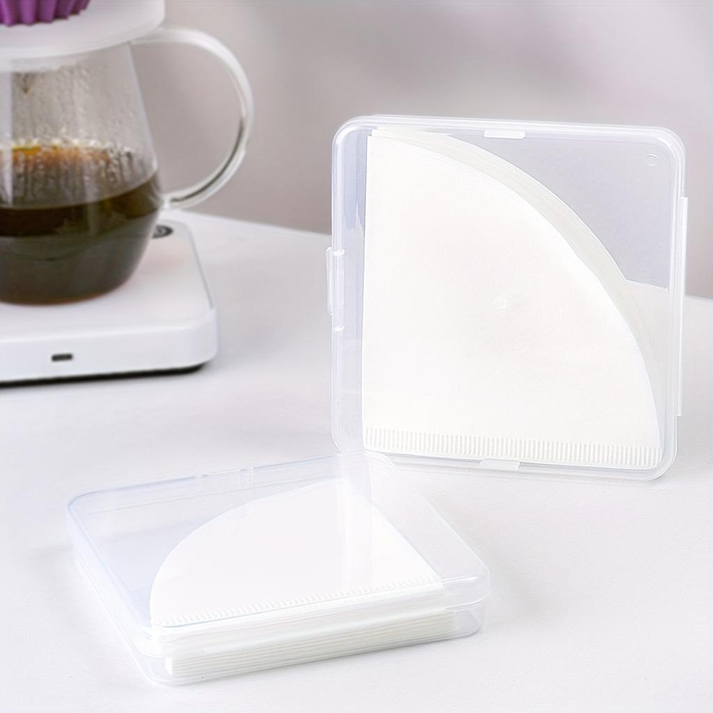 V60 Конусные кофейные фильтры, 1-слойные премиальные одноразовые бумажные листы для пуровера, безвкусные, высокая скорость потока, совместимые с воронками V60