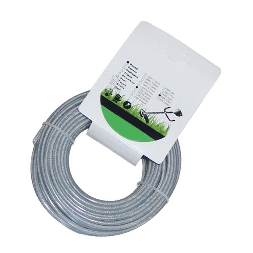 3 мм x 15 м нейлоновая леска для триммера щетка для резки травы веревка для удаления сорняков триммер инструмент аксессуары замена провода газонокосилки