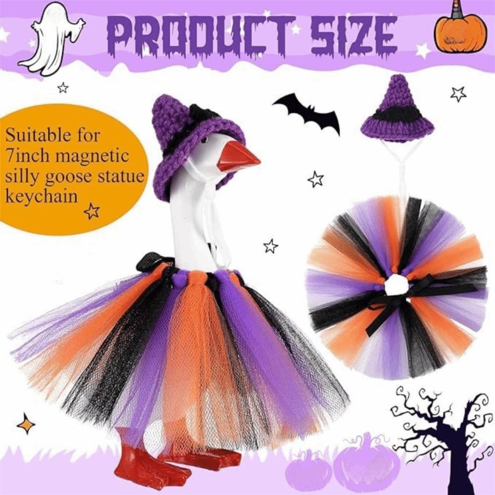 Регулируемый Костюм Гуся для Крыльца, Связанный Вручную, с Шляпой, Украшение на Хэллоуин, Разноцветные Рождественские Костюмы Уток, Сезонное Украшение
