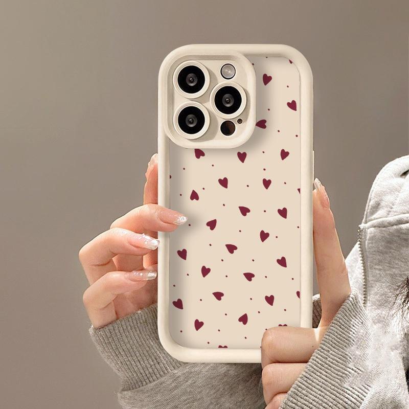 INS Minimalism Love Heat Matte TPU Case For Motorola Moto Edge 70 50 Pro 60 Fusion Stylus 40 Neo G84 G85 G54 G75 G05 G34 G56 G86