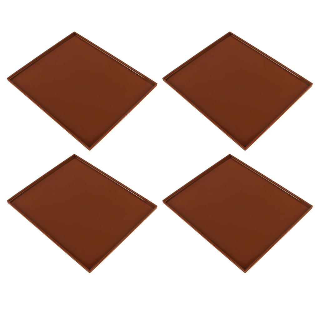 4 шт. Силиконовые коврики для дегидратора Пищевой класс Высокая термостойкость Предотвращают прилипание Поддоны для дегидратора фруктов с краем