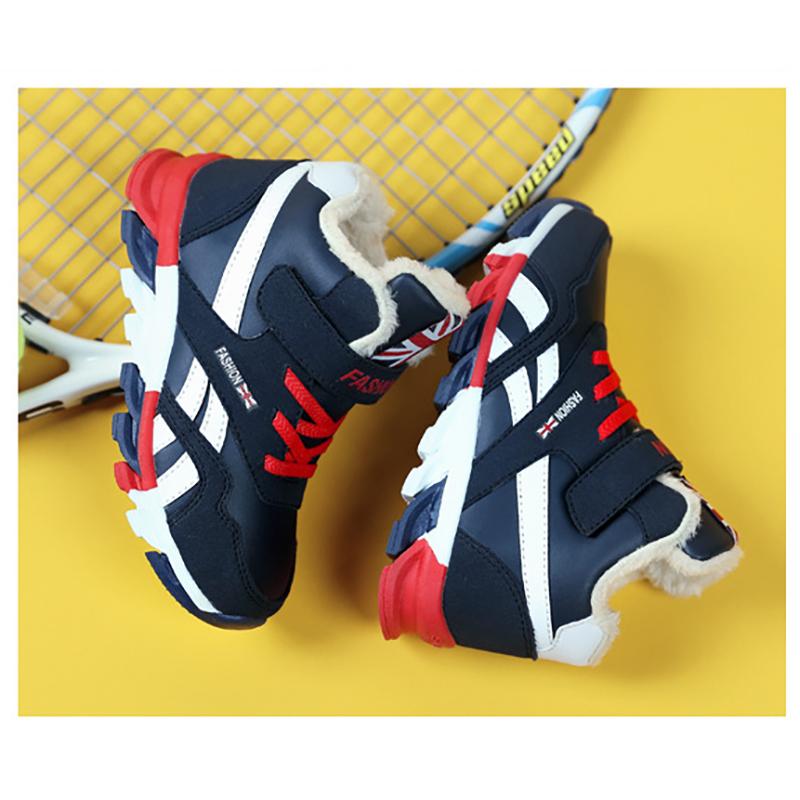 Children's Snow Boots Winter Waterproof Cotton Boots Boys and Girls Warm Shoes