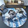 World Cup Celebration Messi Round Rug for Livingroom,Bedroom, Palyroom, Chair Rug, Area rug, Circle Carpet, Large Size Fan Christmas gift