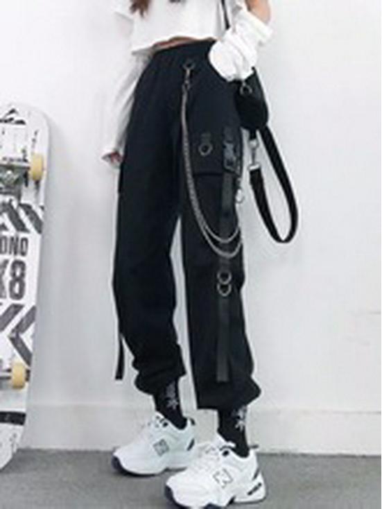 Американские джинсы в стиле хип-хоп с необработанными краями 2023 года: Брюки прямого кроя с широкими штанинами и множеством карманов для мужчин и женщин