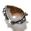 Natural Boulder Opal Gemstone Handmade 925 Sterling Silver Ring Size 9 C9P77