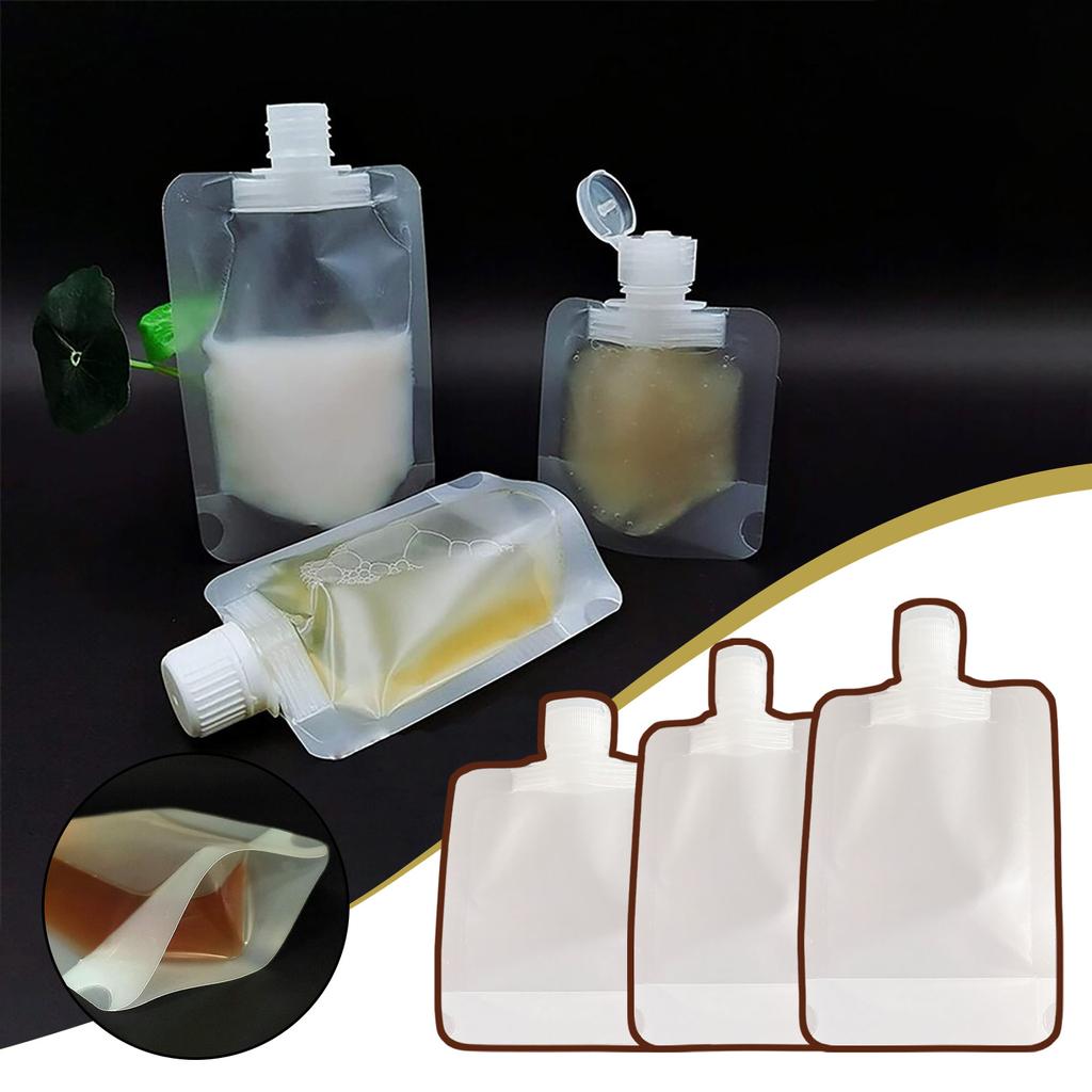 Portable Travel Fluid Makeup Packing Bag Transparent Clamshell Packaging Bag