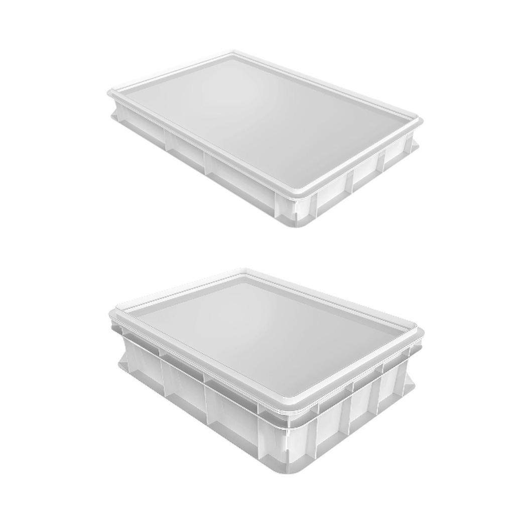Dough Proofing Box Multiuse Large Capacity Stackable Square Food Box with Cover