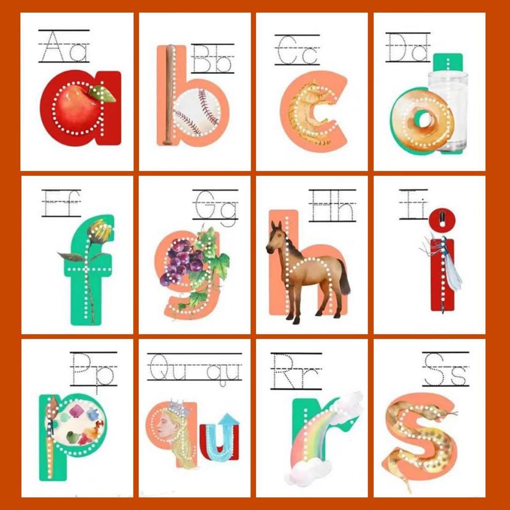 Early Learning Flash Cards Letter Montessori Alphabet Cards Toddler Learning Activities