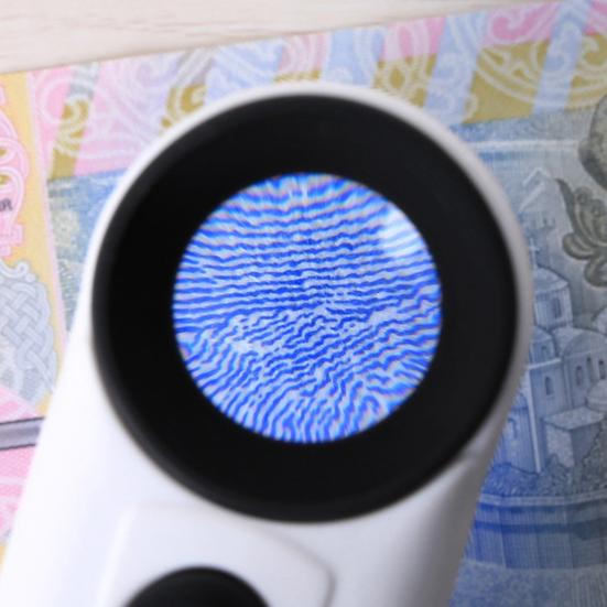 40X Hand-held Magnifier Reduce Eye Fatigue Compact Jewelry Appraisal Reading Magnifier for Exploration