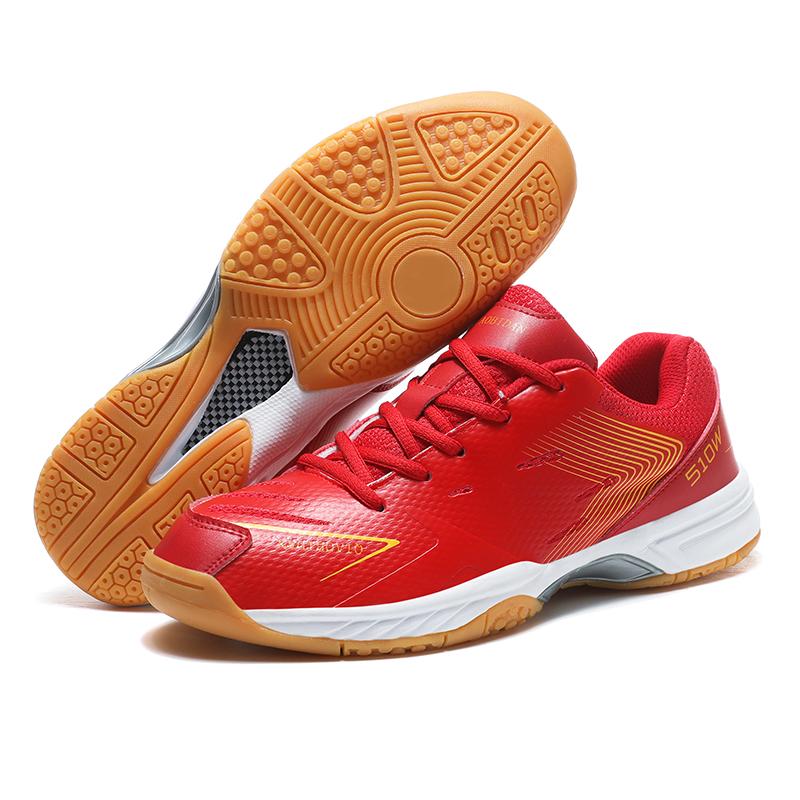 Mens Badminton Shoes Outdoor Anti-slip Sports Training Shoes Men and Women Sneakers Comfortable Lace-up Tennis Shoes for Men