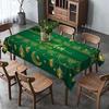 Ramadan Mubarak Tablecloth Islamic Muslim Eid Decoration Gold Star Moon Lantern Kitchen Dining Stain Resistant Tablecloth