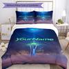 Seattle Seahawks Customize Your Name Bedding Set Breathable Duvet Cover With Pillowcases Decorative Bed Linen For Bedroom Home Decoration Birthday Gif