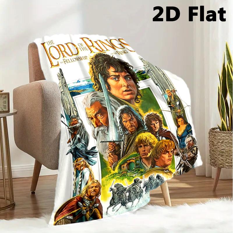 1PC The Lord of the Rings blanket, all-season lightweight home office outdoor nap multifunctional blanket, Christmas gifts