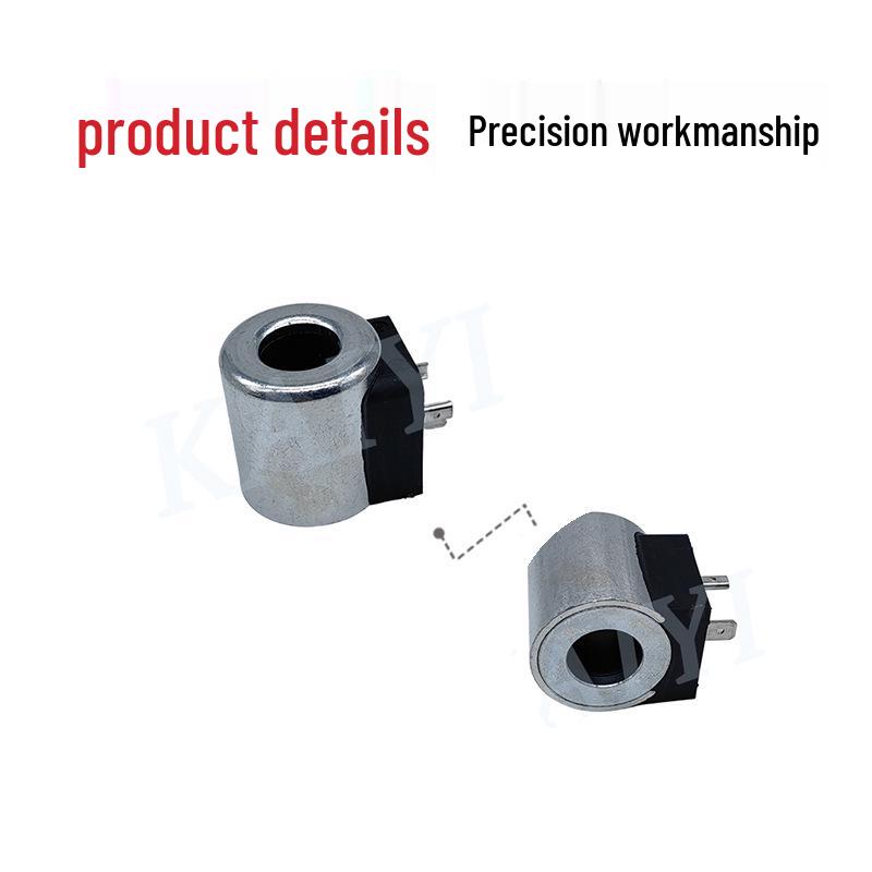 Excavator Parts Solenoid Valve Coil - Longgong LG6225/6060/215, 18MM Hole Center, 40MM Height, 24V