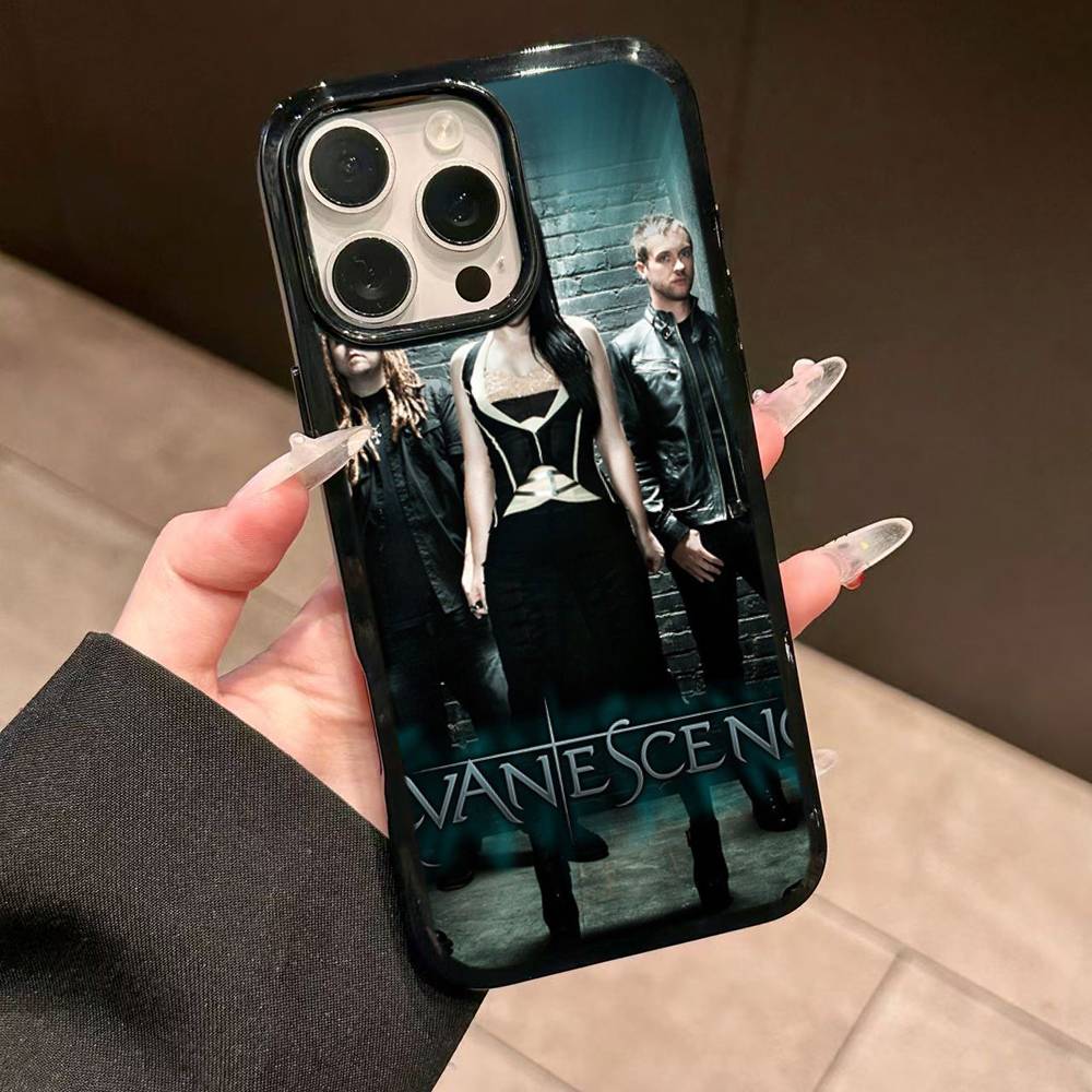 Чехол для телефона Rock Band Evanescence Беспроводная зарядка PC+TPU Для IPhone 11 12 13 14 15 16 17 Pro Max Plus Чехол