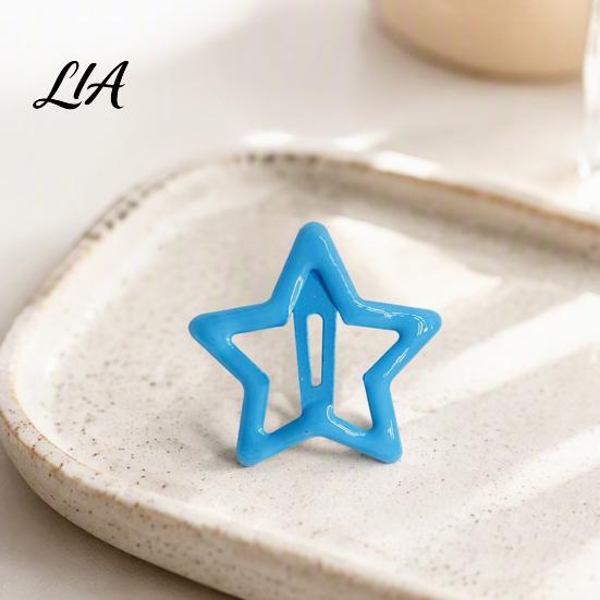 Stylish Metal Hair Pins for Updos Cute Star Clips Women Girls, Glitter Snap Barrettes Decorative Styling Bangs Braids And Hairstyles, Fashionable