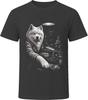 Samoyed Dog Playing Cards Midnight Poker Game T-Shirt