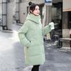 Winter Cotton-padded Jacket Women Long Over-the-knee Loose Large-size Cotton Coat Padded Bread Clothing