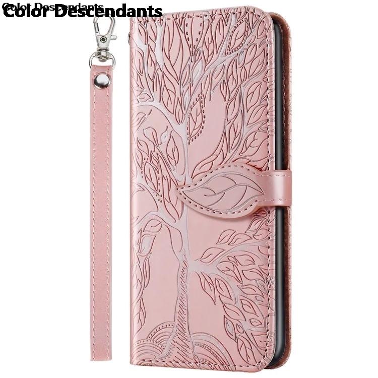 Кожаный чехол-книжка с 3D-рисунком дерева для Huawei P30 Pro P20 Lite P Smart Z 2020 Y6 Y7 Y9 Prime 2019 Honor 10 Lite Кошелек Чехол-кардхолдер