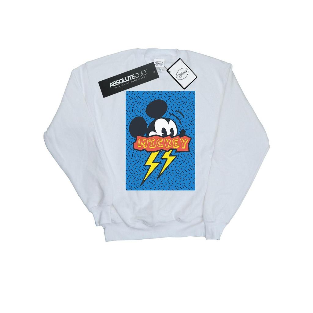 Disney Mens Mickey Mouse 90s Flash Sweatshirt