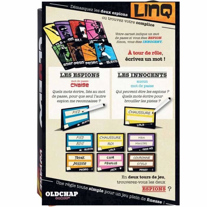 Jeu De Société - Linq - Oldchap Games - Espionnage - Stratégie - Déduction