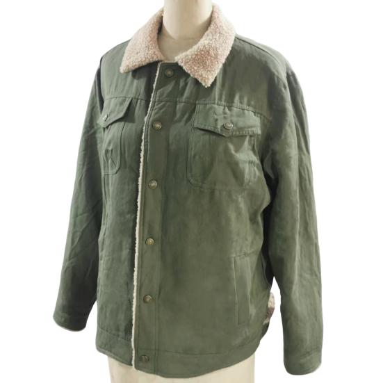 Мужская хлопковая куртка с лацканами, длинными рукавами, застежкой на пуговицы, утолщенной бархатной подкладкой, однотонное пальто с двумя боковыми карманами, зимняя верхняя одежда