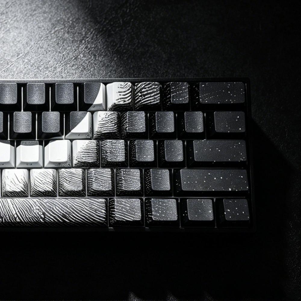 129 Keys Corona Theme 5 Sides Dye Sub PBT Keycap Side Print Shine Through Keycaps Cherry Profile for Gaming Keyboard MX Switches